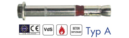 Kotwa HDLM do najwyższych obciążeń ze śrubą